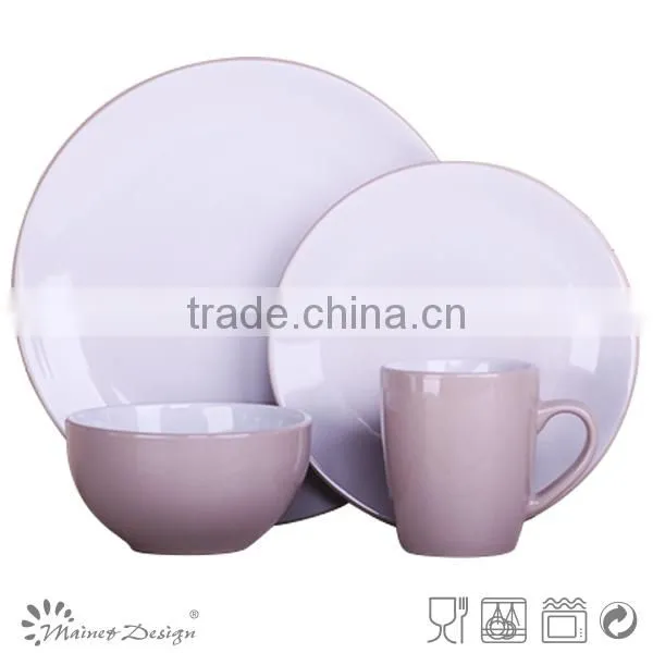 Solid Color Grey Color and White Color Tableware Set photo-2