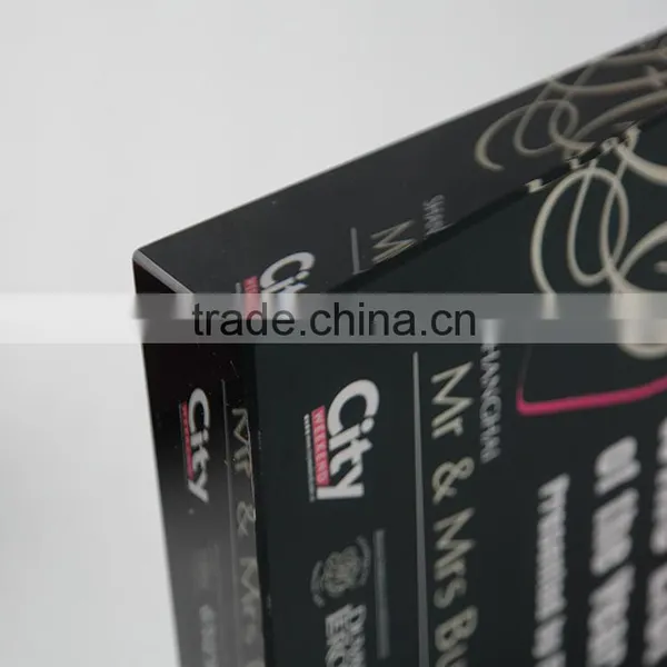 Bevel Full Color Printing Crystal Wine Award and Throphy photo-6