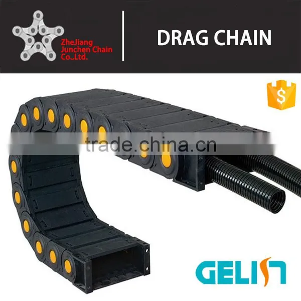 High Speed Cnc Cable Chain Flexible Plastic Electric Pipe Made in China Bridge Type Cable Wire Tracks Drag Chains photo-6