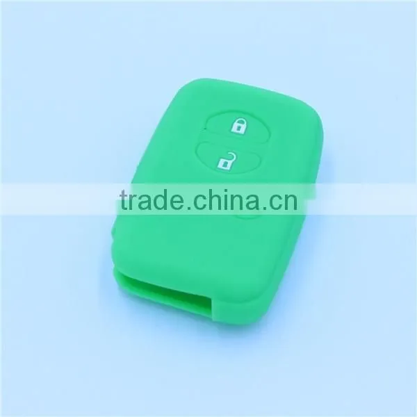 for Toyota Land Cruiser Prado(2010) Camry Highlander Prado Silicone 3 Buttons Car Remote Fob Shell Key Holder Case Skin Cover photo-3
