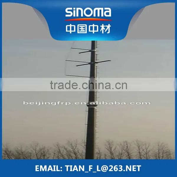 FRP composite pole for the electronic transmission and distribution