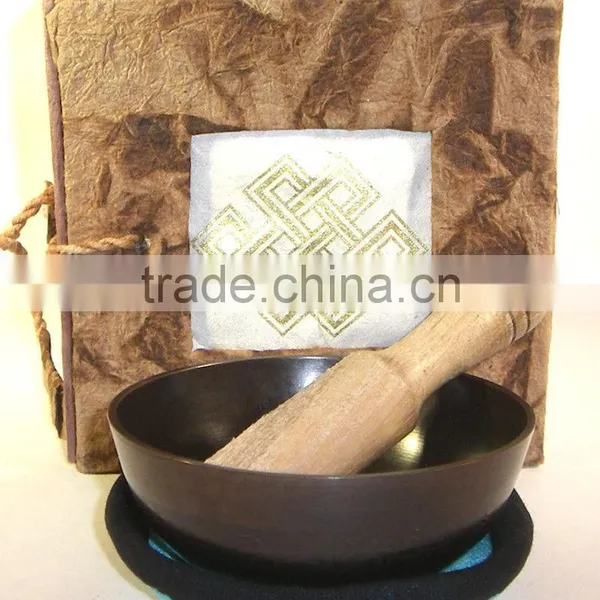 High Quality Handmade in Nepal Plain Colored Tibetan Singing Bowl photo-2