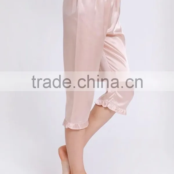 Hot Sale Women Silk Sleep Pants Comfortabe Soft Pajamas Pants photo-2