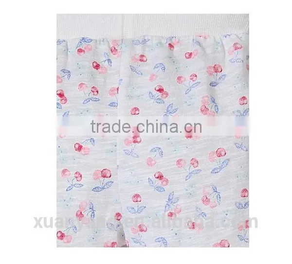 100% Cotton Printed Cute Design Casual Style Baby Boutique Trip Pants For Kids Wear photo-2