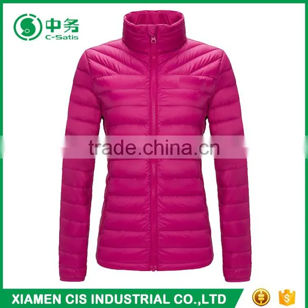 Latest Fashion Winter Ultra Light Slim Fit Woman Black Padded Jacket photo-2