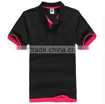 Custom News Design 100% Cotton Two Color Short Sleeve Polo Shirt Bosco Sport Shirt Couple Slim Shirts Design for Lovers photo-3