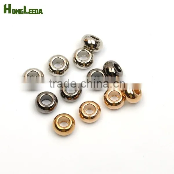 Metal Zinc Alloy Bell Stoppers Round Cord Ends Beads Bells Lock Shinny Nickle, Black, Gold BELL-012 photo-3