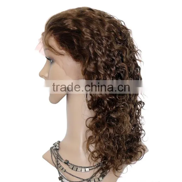 Wholesale Elastic Band Curly Wave Human Hair Wigs for Black Women photo-5