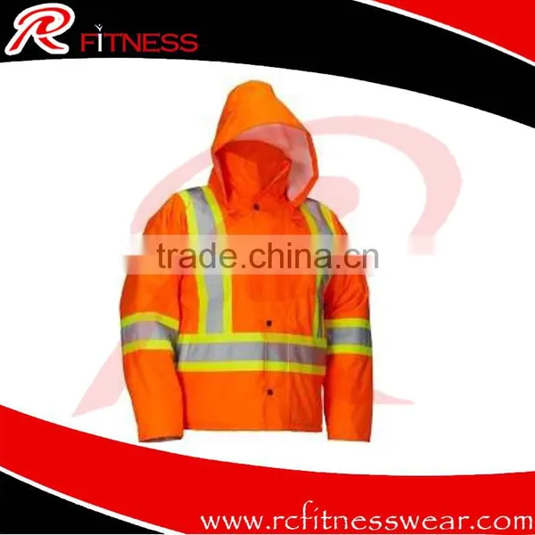 Orange Reflective Vest | Waterproof Reflective Safety Vest For Road Safety Reflecting Vest With Led Light photo-5