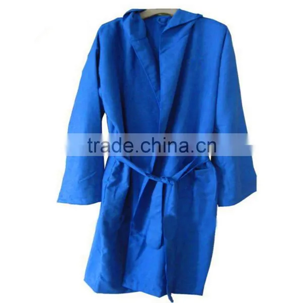 Microfiber Travel Bathrobe Custom Made Hooded or Not Microfiber Bathrobe