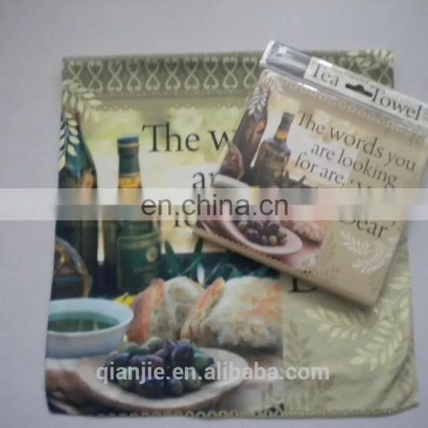 Decorative Microfiber Towel With Custom Printing for Kitchen Use photo-6