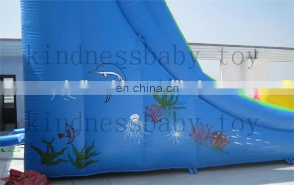 Promotion Inflatable Ocean Slide, Dolphin Slide With Ocean Theme for Kids, Amuse Slide for Funny Party photo-4