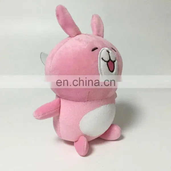 Pink Bunny Plush Stuffed Foam Beads Soft Keychain With Sucker photo-4