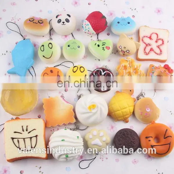 Wholesale Custom Anti Stress Soft PU Squishy Kawaii Slow Rising Cute Buns Toys Factory photo-4