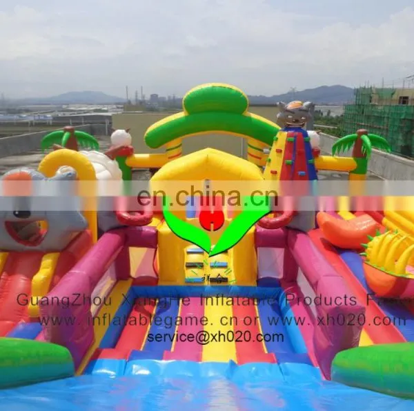 PVC Tarpaulin Suitable on Square Inflatable Giant Cartoon Fun City photo-2