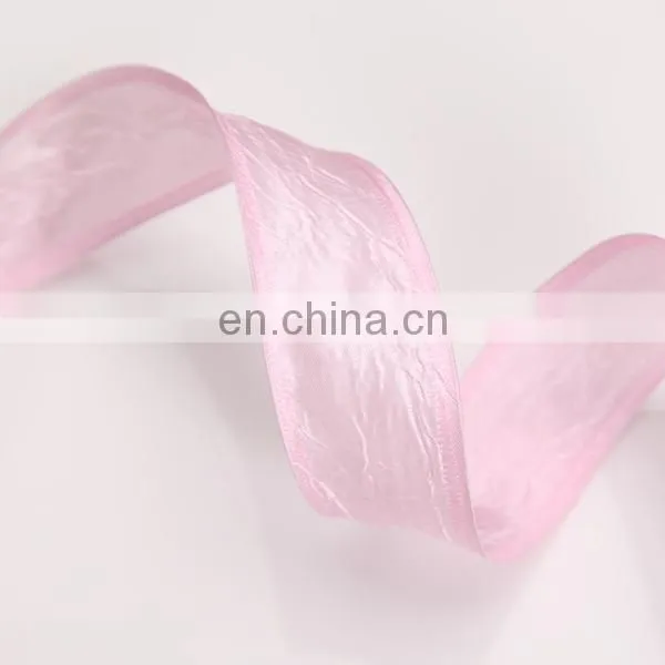 2015 Best Selling High Quality Wholesale Polyester Ribbon Birthday Gift Packing Sheer Organza Ribbon photo-4