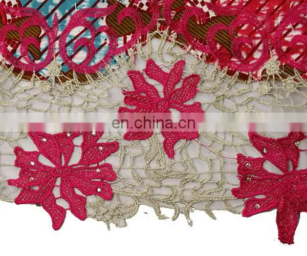2016 Most Pupular Wax With Guipure Fabric for Women photo-3