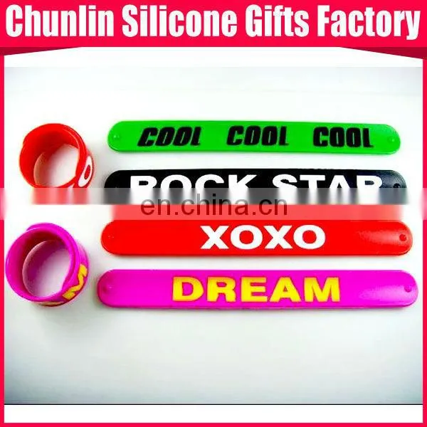 Silicone Slap Wristbands/Slap Bracelets , photo-3