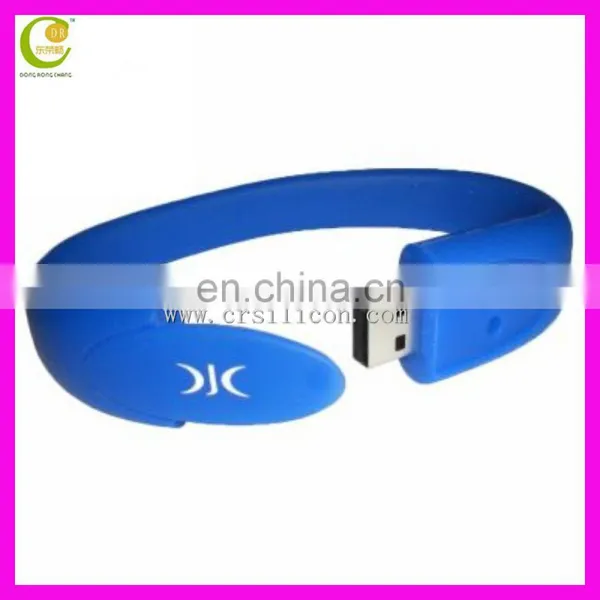 Promotion Gift Silicon Snap Band Wristband Pen Drive Usb Flash Drive With Custom Logo photo-2