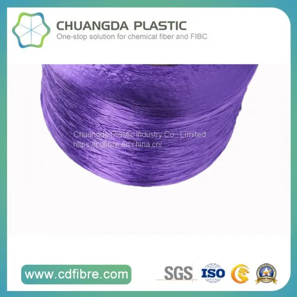 100% Textile 900d Purple FDY PP Yarn for Cabled Twist photo-3