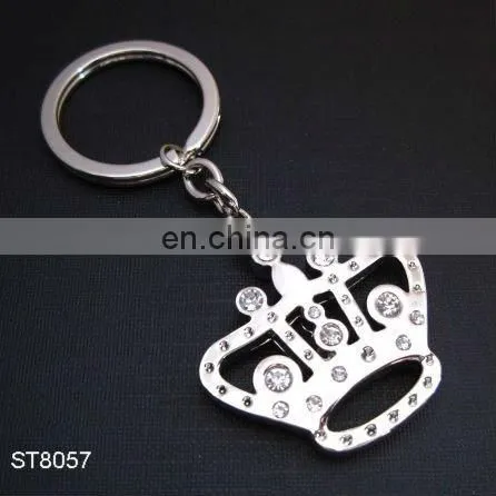New Crown Shape Metal Crystal Diamond Keychain for Wedding Gift photo-6