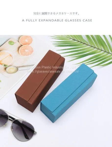 Triangle Folding Glasses Case; Simple Eyewear Case for Reading Glasses and Sunglasses photo-2