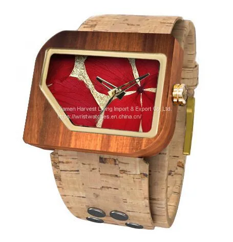 Wholesale Men's Wooden Watch Quartz Wood Analog Date Natural Wood Watches photo-3