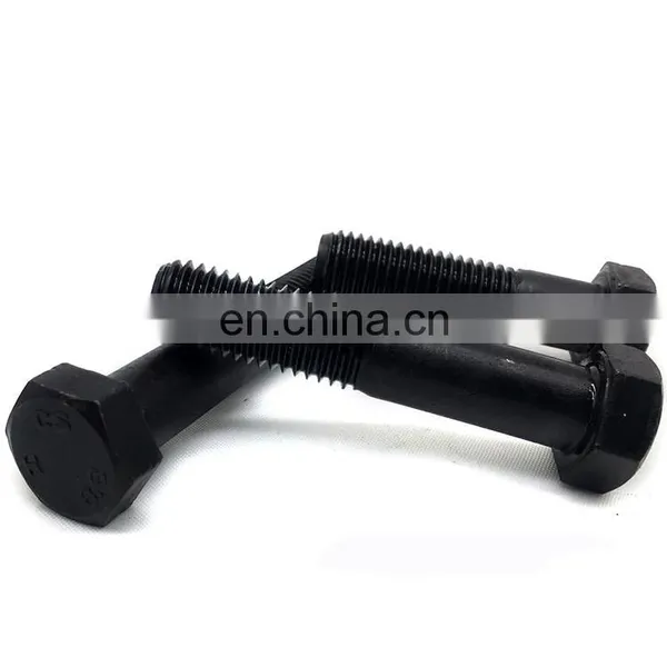 Scm440 Black Oxide M52 M26 M68 Hex Bolt Class 10.9 M24 Hexagonal Head Tensile Bolt Grade 8.8 photo-3