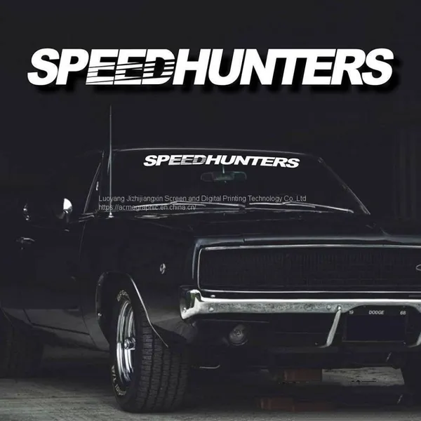 Speed Hunters Custom Text Printing Vinyl Film Windshield Decals Reflective Sports Car Window Stickers