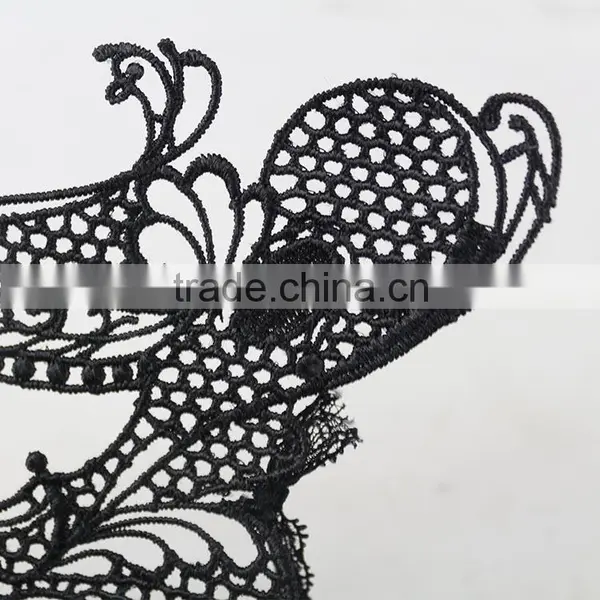 New Design Women Halloween/Chirstmas Party Decorate Lace Bat Animal Mask Quality Choice photo-4