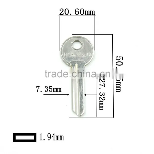 U13.1/2.D High Quality Door Key Blank photo-2