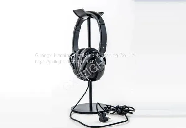 Double Pin Wired Mobile Phone Plastic Airline Headset