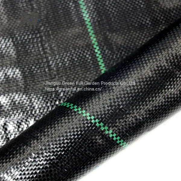 100GSM Green Line Landscape Fabric Mat Ground Cover Matting for Gardens photo-3