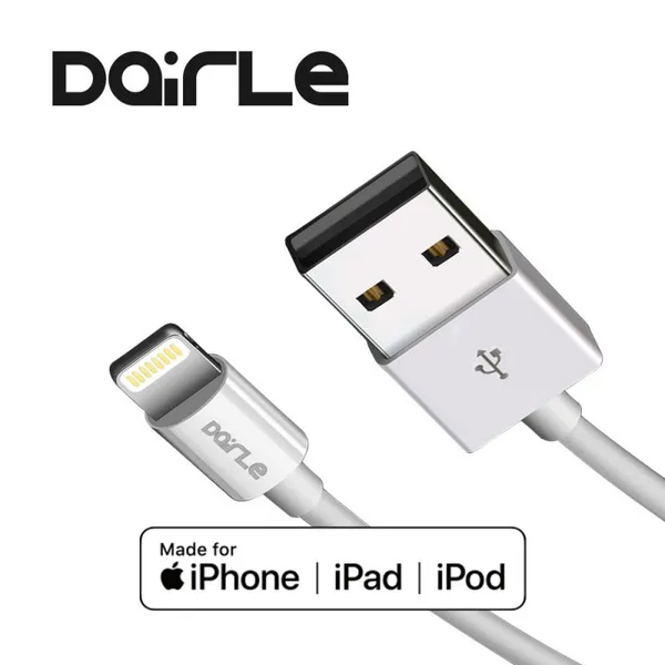 Original Foxconn White USB to Lightning Cable Mfi Certified 8pin Charging Cable for IPhone 7/8/Plus photo-3