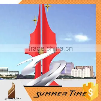 Diamond Painted Red Tall Sculpture