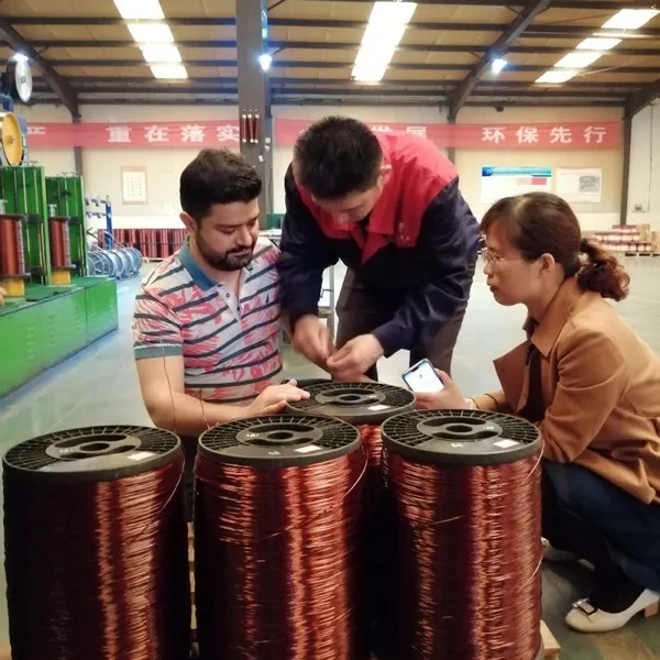 Fio Enameled Aluminum Manufacturer Enameled Copper Wire for Transformer Motor 0.50-6.00mm Russia photo-6