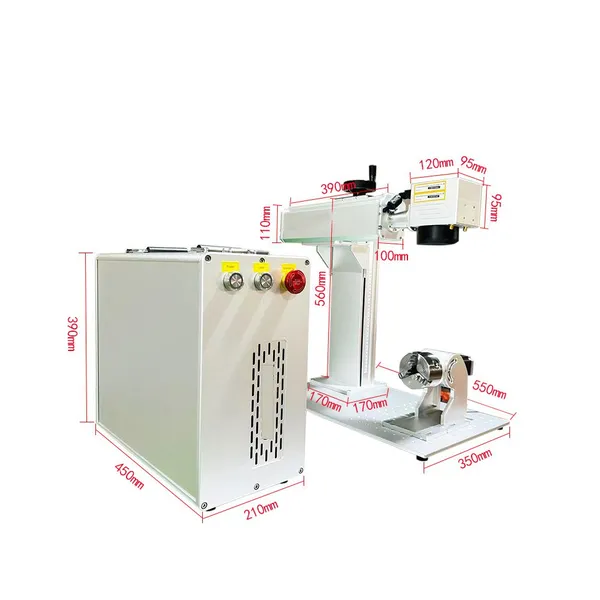 30W JPT Mopa Fiber Laser Marking Machine for Color Marking on Stainless Steel photo-3