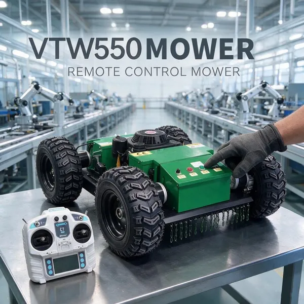 VIGORUN Cortacésped de acabado para tractor, fácil de transportar, segadora de acabado para tractor compacto, ideal para parques nacionales