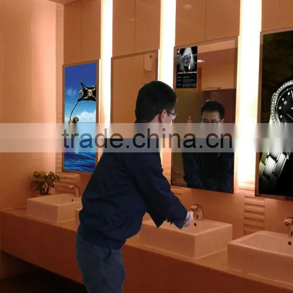 Ultra Slim Visual Hd Advertising Display Tv Bracket Magic Mirror Screen Kiosk Totem Lcd Display With Advertising photo-5