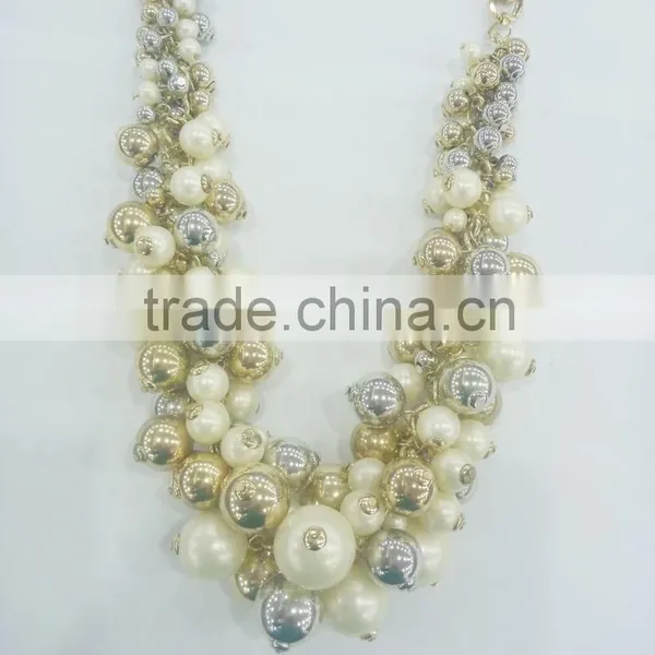 FASHION MULTI BEADED NECKLACE EARRING SET photo-2