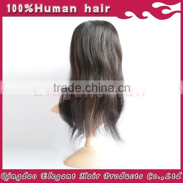 Silk Top 100% Super Quality Human Remy Hair Toupee photo-4