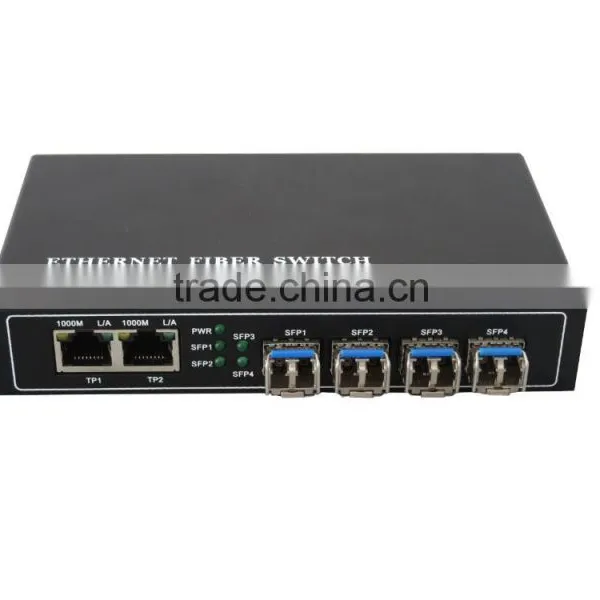 4 Optical 2 Utp Ethernet Media Converter Fiber Switch photo-6