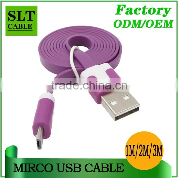 SLT Wholesale 1M 2M 3M Colorful Micro Usb Charger Awm 2725 Cable Quality Choice photo-2