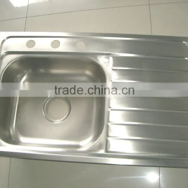 800x500mm XAL8050DL Stainless Steel Sink Kitchen Sink Satin Finish for South America photo-2
