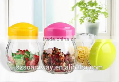 Colored Plastic Lid and Glass Spice Jars Wholesale photo-4
