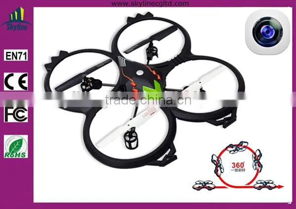 Big size quadcopter camera drone with camera and LED light