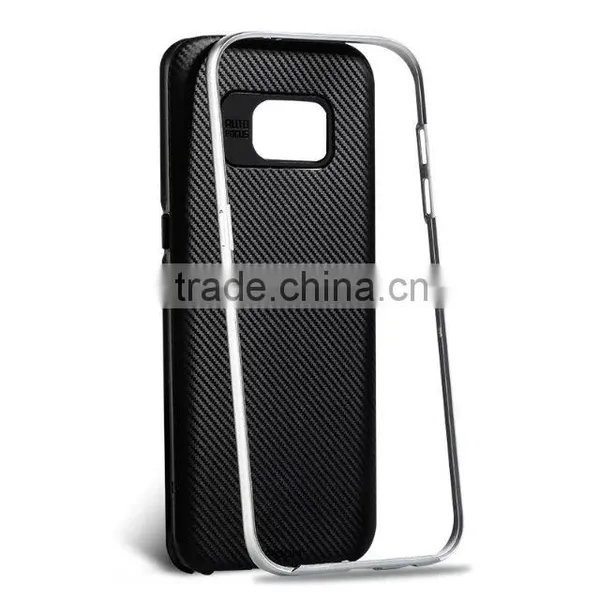 Joyroom Fashion Blade Series Gold Plated Frosted Border Back Case for S7 EDGE 2 in 1 PC Full Cover For S7 photo-4