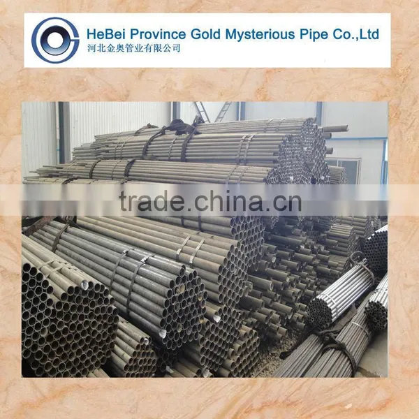 Seamless Round Black Steel Pipe for Building Construction Material photo-2