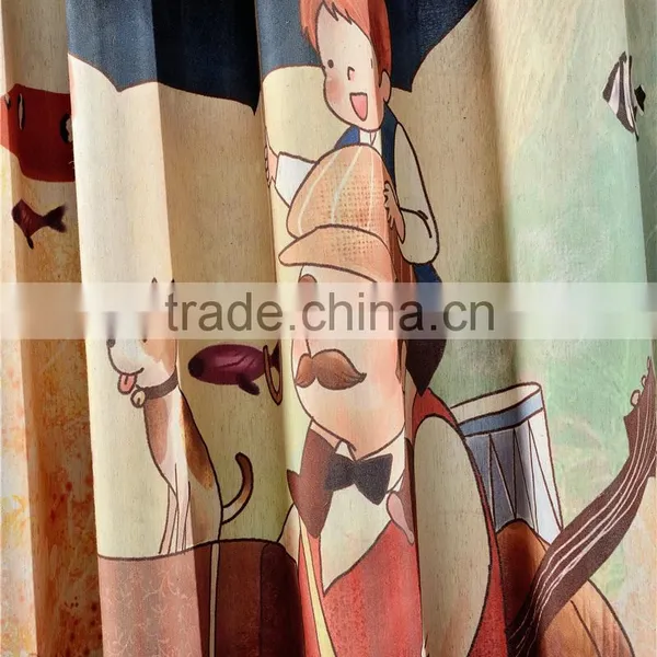 Printed Cartoon Curtain Fabric photo-5