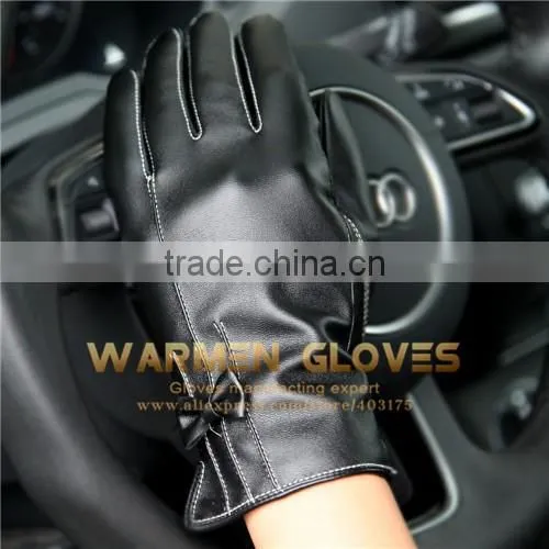 Ladies Fashion pu Gloves Stocks